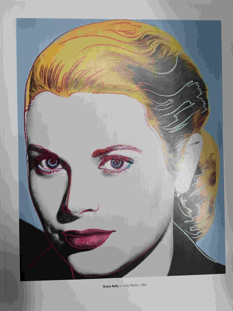 Lamina, litografia num 07: Grace Kelly por Andy Warhol (1984)
