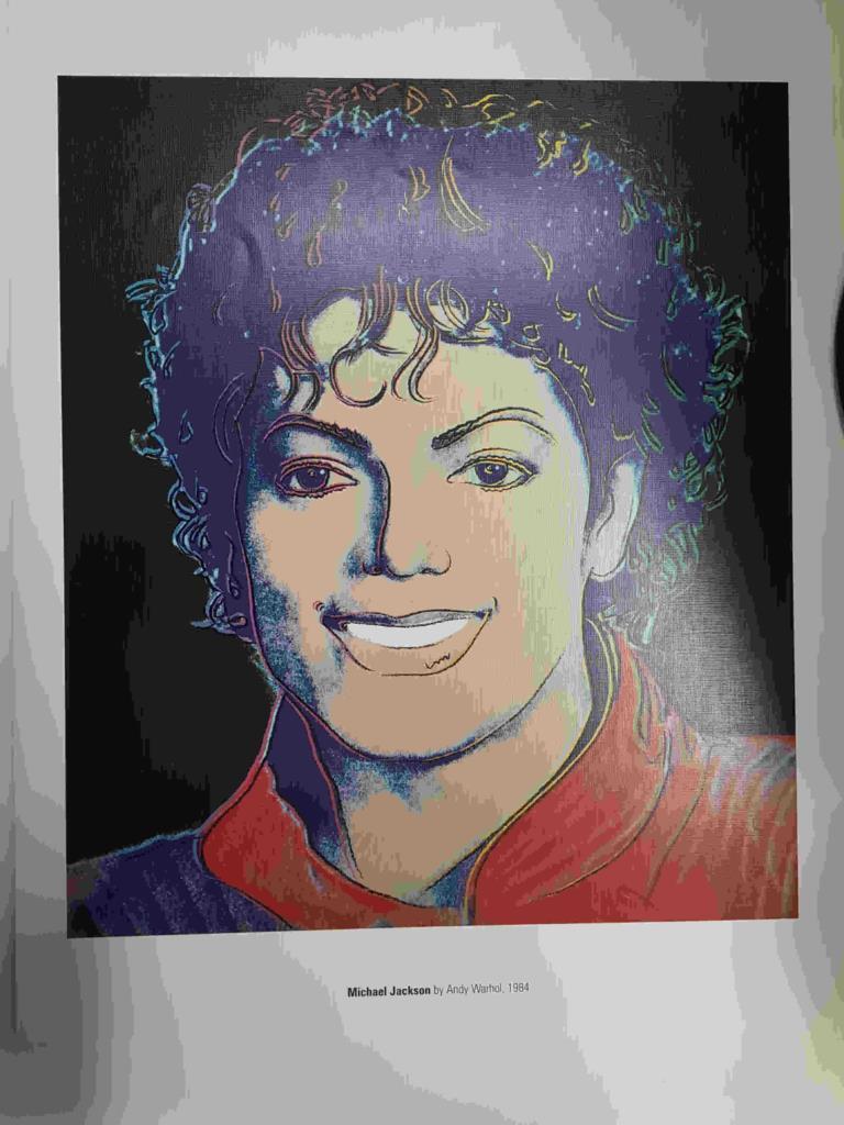 Lamina, litografia num 08: Michael Jackson por Andy Warhol (1984)