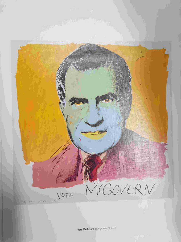 Lamina, litografia num 13: Vote McGovern por Andy Warhol (1972)