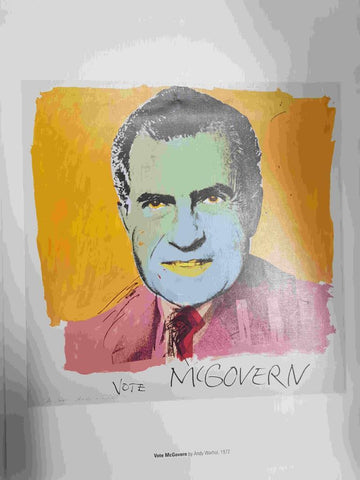 Lamina, litografia num 13: Vote McGovern por Andy Warhol (1972)