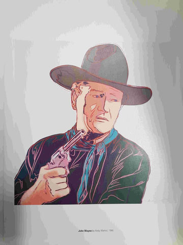 Lamina, litografia num 17: John Wayne por Andy Warhol (1986)