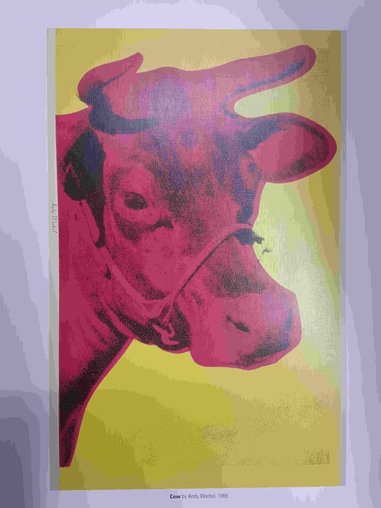Lamina, litografia num 19: Cow por Andy Warhol (1966)
