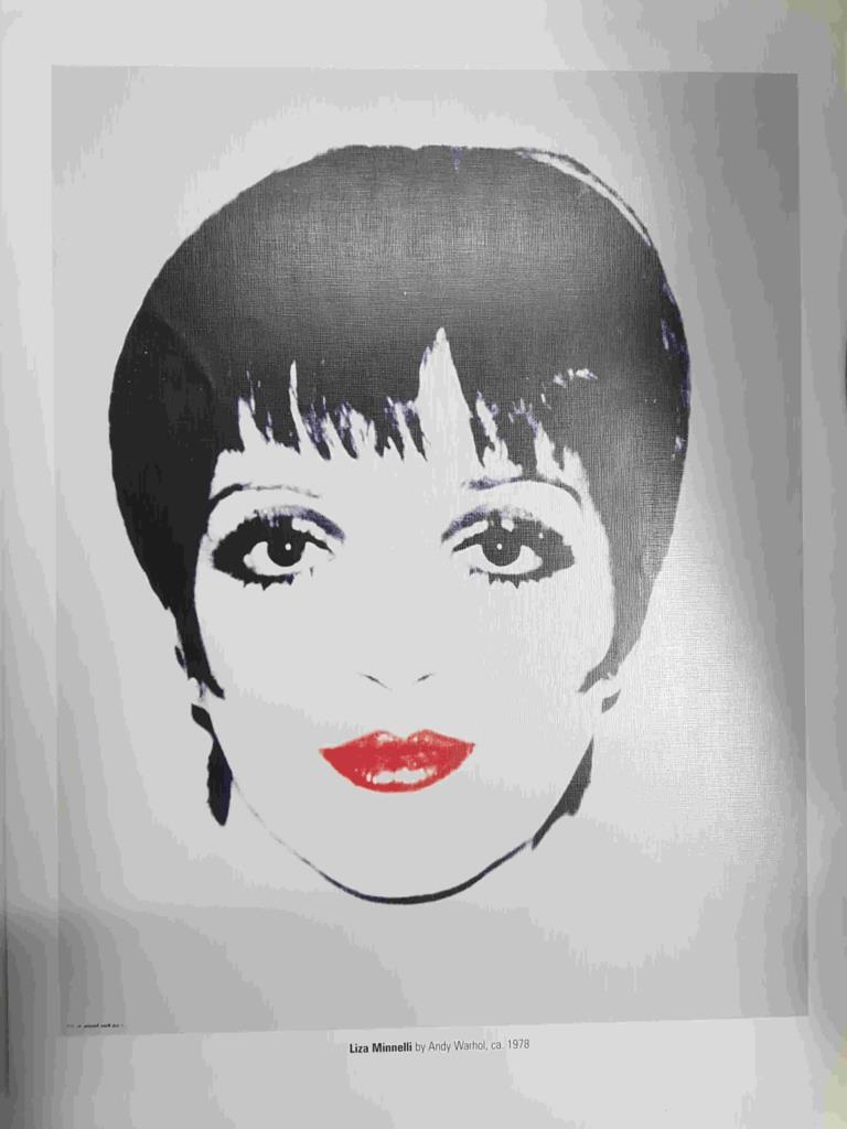 Lamina, litografia num 20: Liza Minnelli por Andy Warhol (ca. 1978)