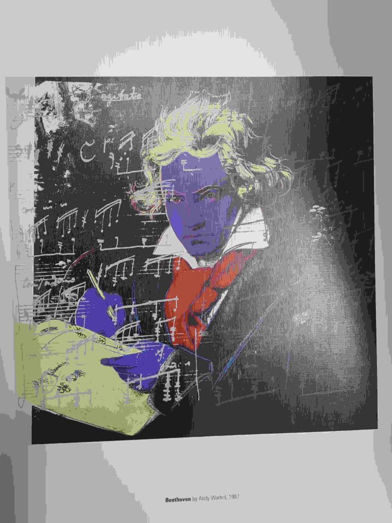 Lamina, litografia num 26: Beethoven por Andy Warhol (1987)