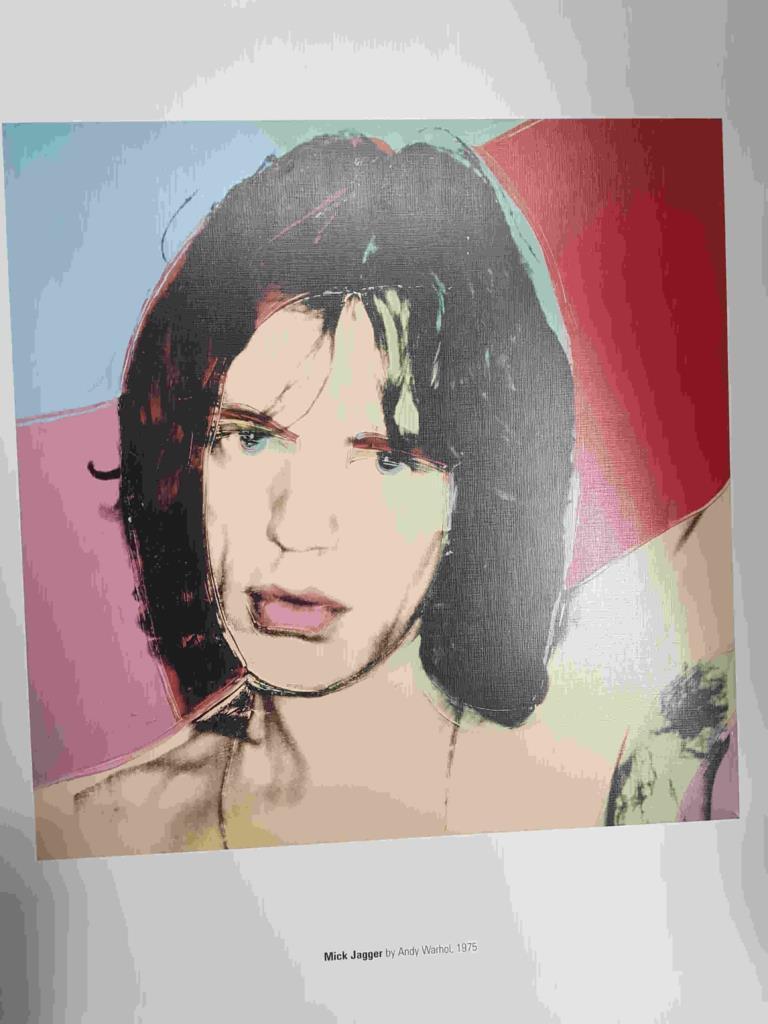 Lamina, litografia num 27: Mick Jagger por Andy Warhol (1975)