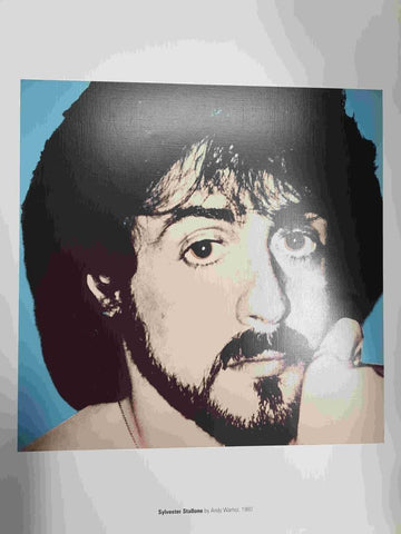 Lamina, litografia num 29: Sylvester Stallone por Andy Warhol (1980)