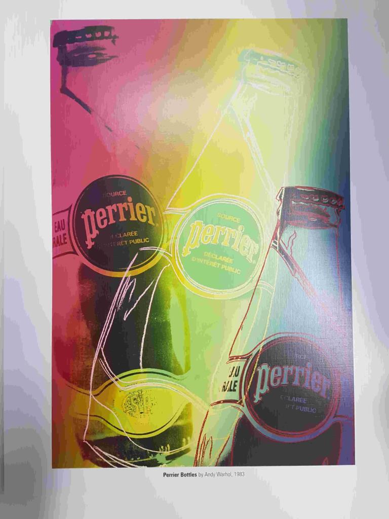 Lamina, litografia num 30: Perrier Bottles por Andy Warhol (1983)