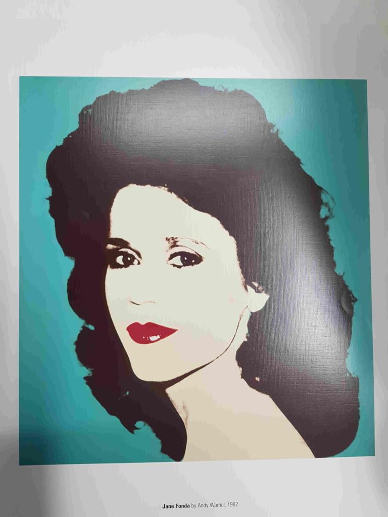 Lamina, litografia num 31: Jane Fonda por Andy Warhol (1982)