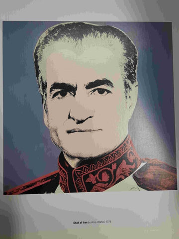 Lamina, litografia num 33: Shah of Iran por Andy Warhol (1978)
