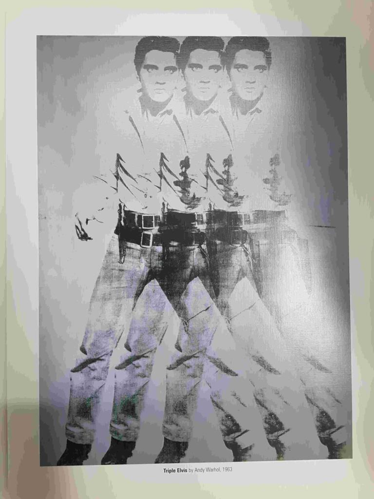 Lamina, litografia num 35: Triple Elvis por Andy Warhol (1963)