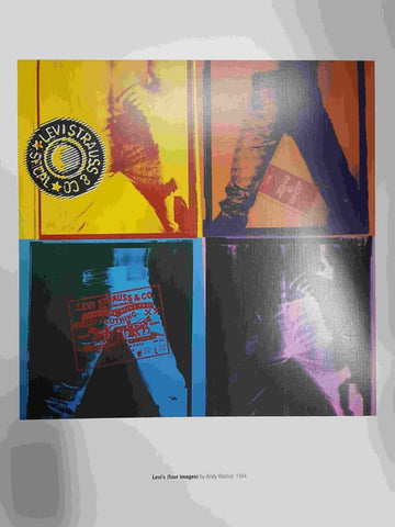 Lamina, litografia num 36: Levi's (four images) por Andy Warhol (1984)