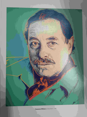 Lamina, litografia num 40: Tennesse Williams por Andy Warhol (1983)