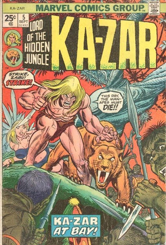 Ka-zar Lord of the Hidden Jungle Vol. 1, No. 05