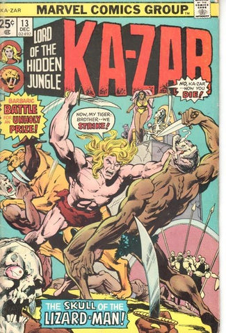 Ka-zar Lord of the Hidden Jungle Vol. 1, No. 13