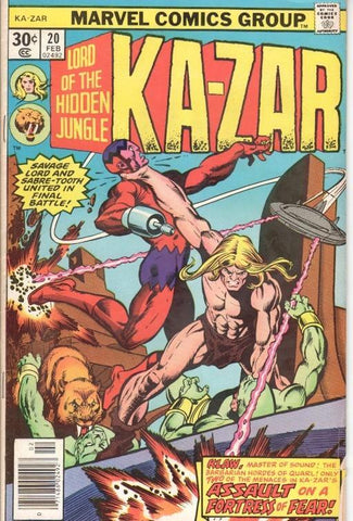 Ka-zar Lord of the Hidden Jungle Vol. 1, No. 20