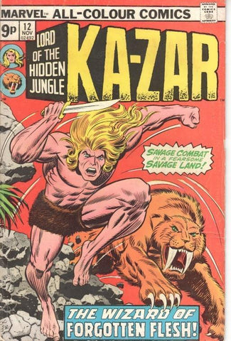 Ka-zar Lord of the Hidden Jungle Vol. 1, No. 12