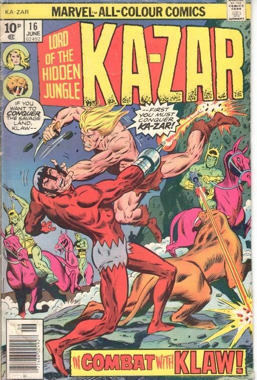 Ka-zar Lord of the Hidden Jungle Vol. 1, No. 16