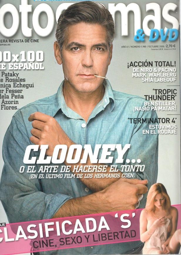 Fotogramas numero 1980, octubre 2008: Clooney o el arte de hacerse el tonto-