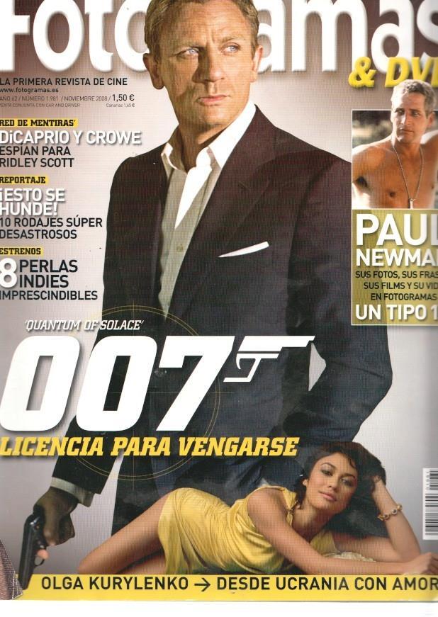 Fotogramas numero 1981, noviembre 2008: 007, Licencia para vengarse- 