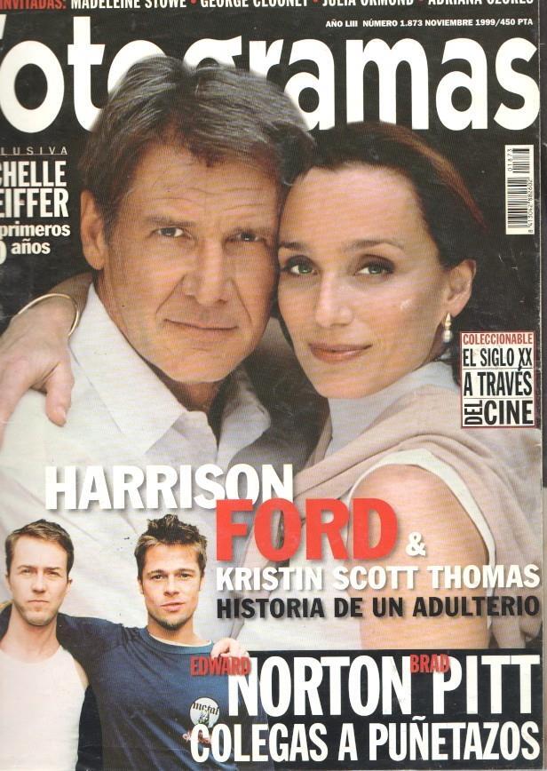 Fotogramas numero 1873, noviembre 1999:Harrison Ford y Kristin Scott Thomas