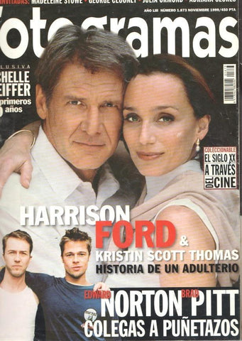 Fotogramas numero 1873, noviembre 1999:Harrison Ford y Kristin Scott Thomas