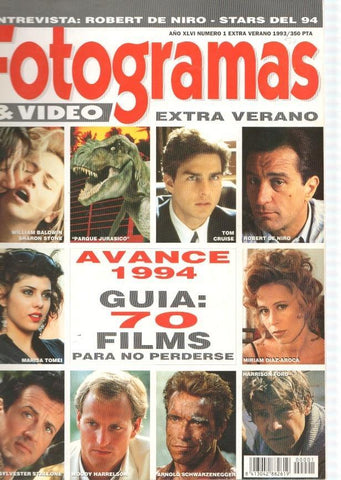 Fotogramas numero 1 extra verano 1993: Avance 1994, guia: 70 films para no