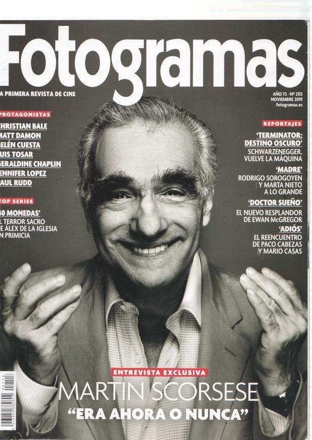 Fotogramas numero 2113, noviembre 2019: Martin Scorsese, era ahora o nunca-
