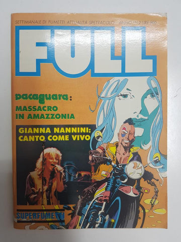 Superfumetti Settimanale di fumetti (tiras comics semanales): Full anni I num 2 - Gianna Nannini canto come vivo, Pacaguara, Bob Marley