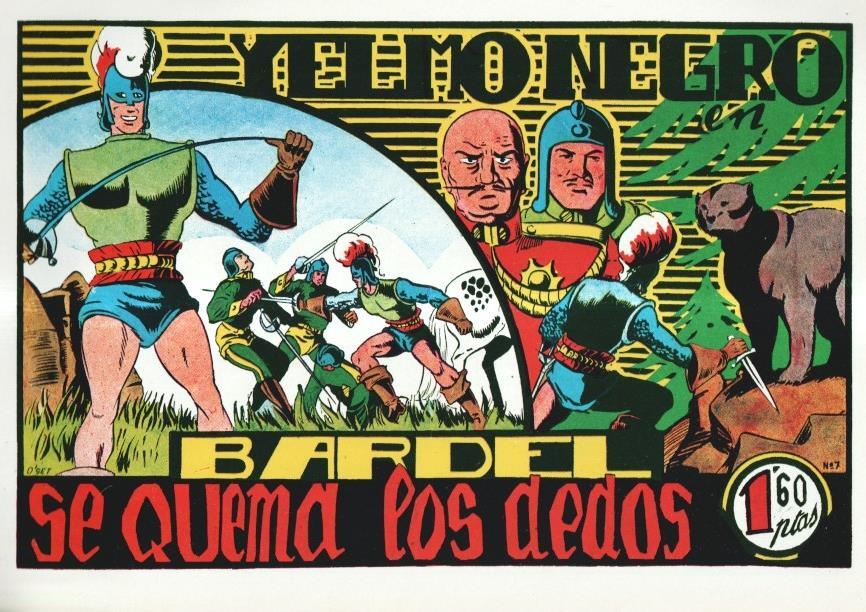 Facsimil: Hazañas de Yelmo Negro  numero 07: Bardel se quema los dedos