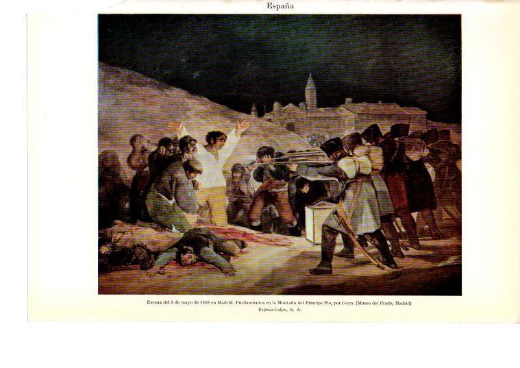 LAMINA 39057:  Los fusilamientos del 3 de mayo, por Goya