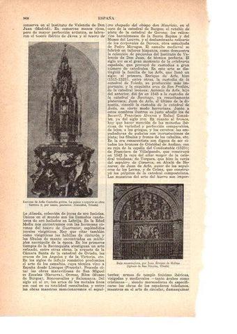 LAMINA 39053: Custodia gotica de la catedral de Toledo