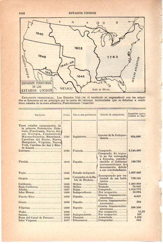 LAMINA 39070: Expansion territorial de Estados Unidos
