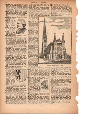 LAMINA 39087: Dibujo de la iglesia de San Pedro de Leipzig, Alemania