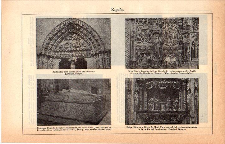 LAMINA 39044: Muestras de arte gotico y renacentista de España