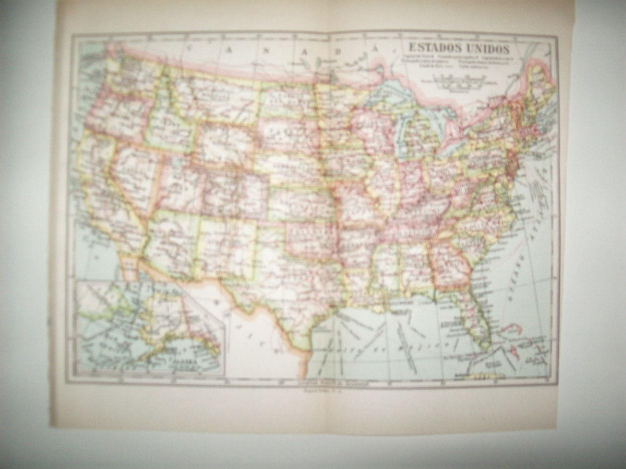 LAMINA 39077: Mapa de Estados Unidos
