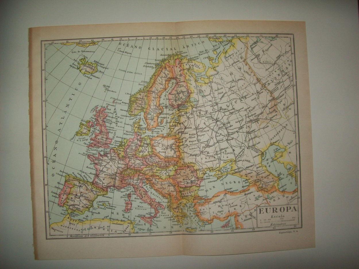LAMINA 39076: Mapa de Europa