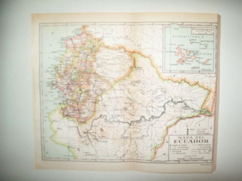 LAMINA 39083: Mapa de Ecuador