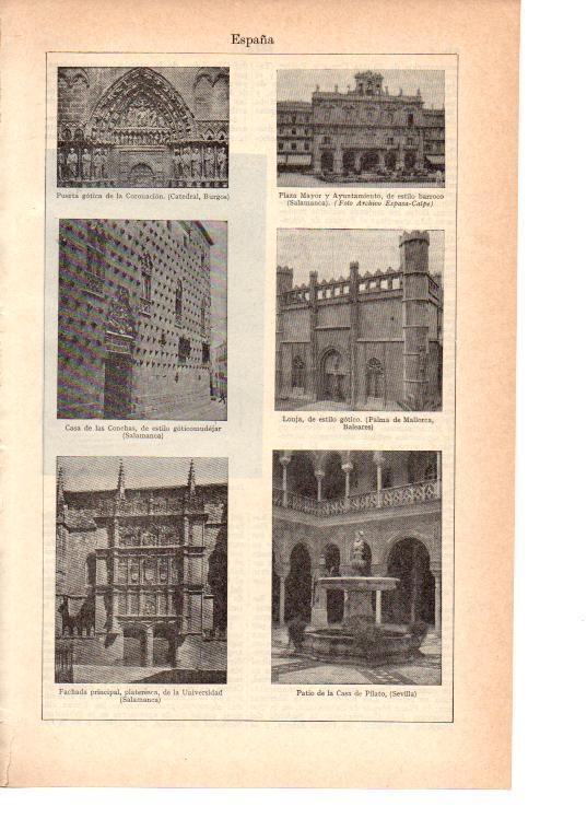 LAMINA 39042: Edificios de España