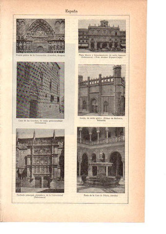 LAMINA 39042: Edificios de España