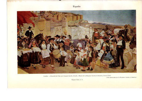 LAMINA 39038: Procesion del Pan, por Joaqun Sorolla