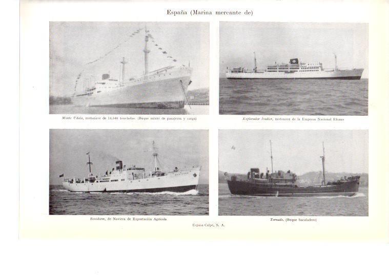 LAMINA 39027: Marina mercante de España