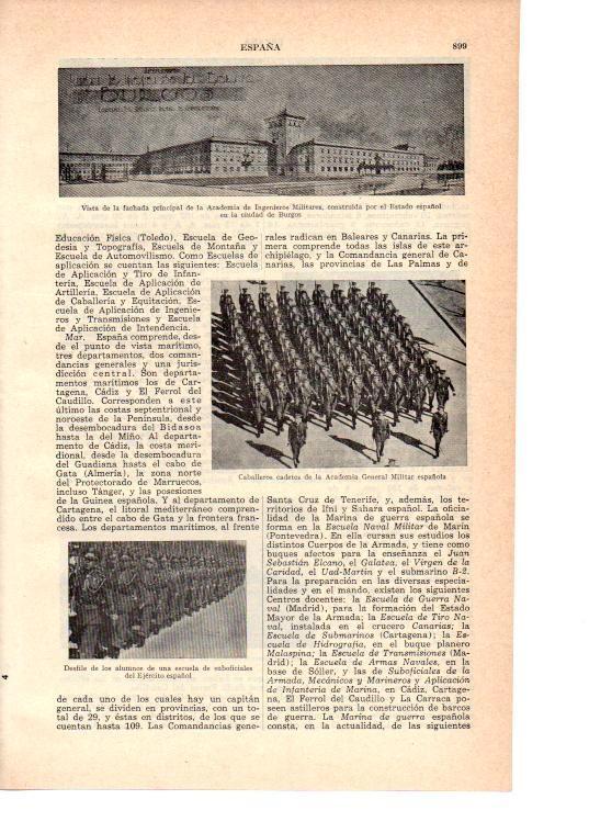 LAMINA 39028: Academia de  Ingenieros Militares, Burgos