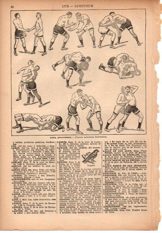 LAMINA 39098: Lucha grecorromana