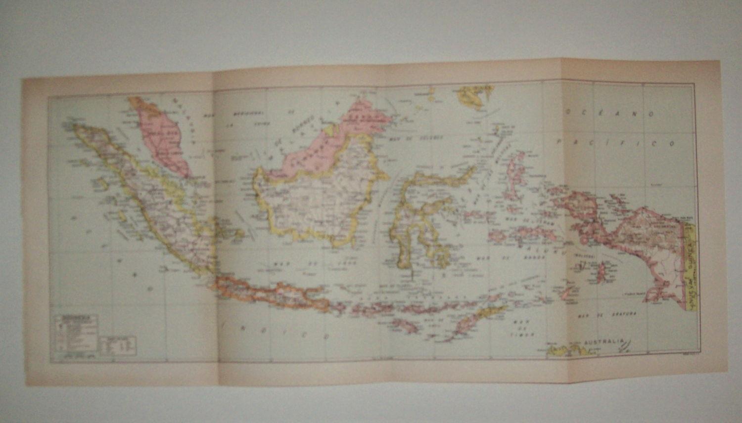 LAMINA 39206: Mapa de Indonesia