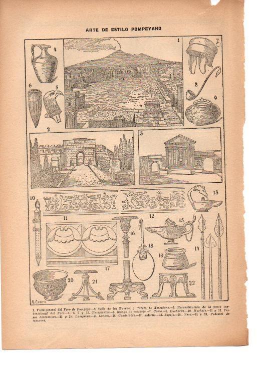 LAMINA 39200: Arte de Pompeya