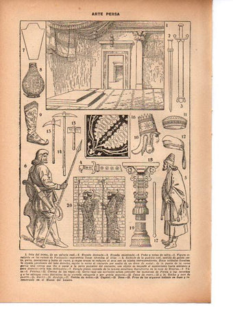 LAMINA 39186: Ejemplos de arte de Persia