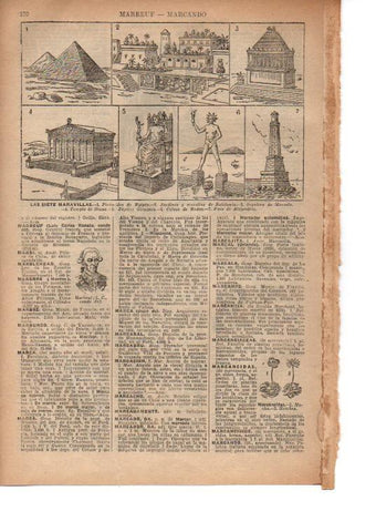 LAMINA 39111: Las siete maravillas del mundo antiguo