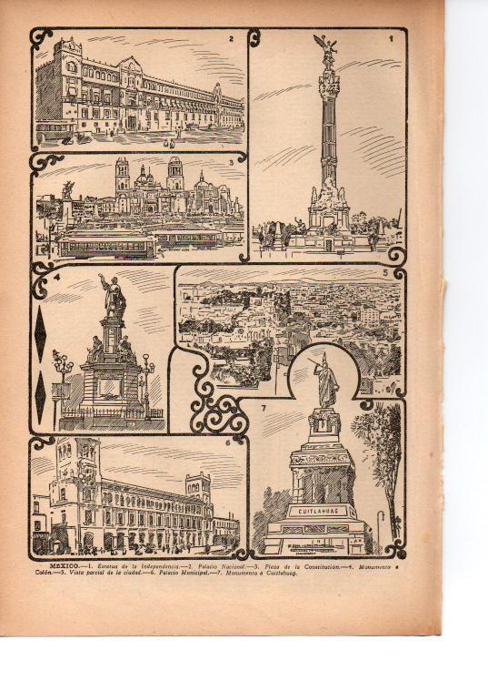 LAMINA 39125: Edificios de Mexico