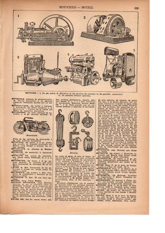 LAMINA 39141: Tipos de motores