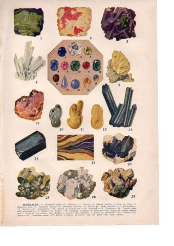 LAMINA 39130: Minerales